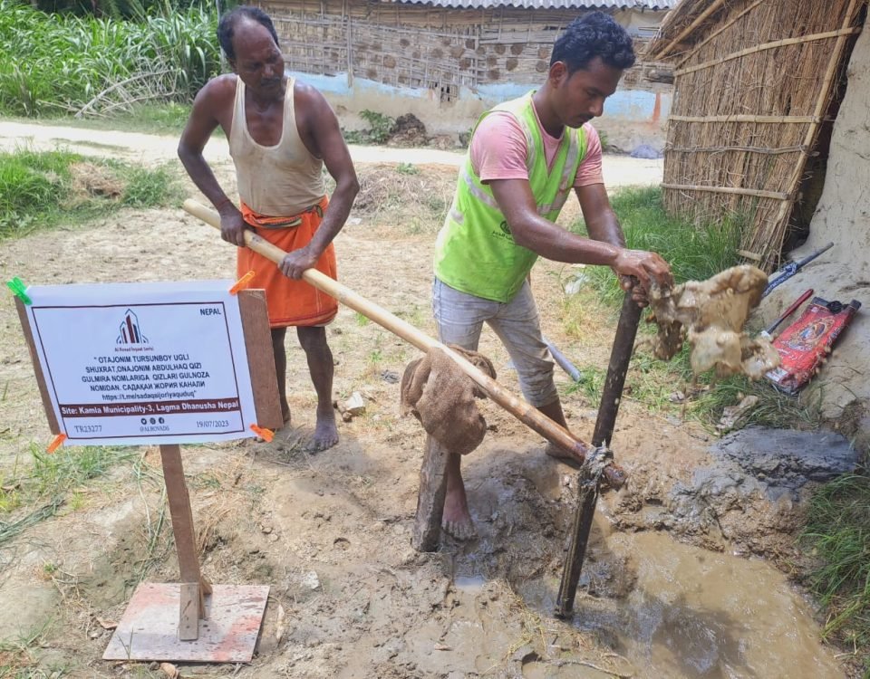 توزيع الآبار السطحية والارتوازية