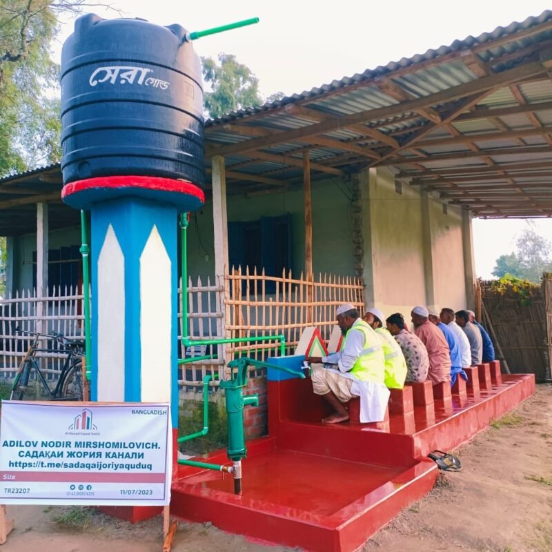 Surface well with taps in Bangladesh